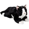 Carl Dick Peluche, gatto bianco e nero, 30cm, 40 cm di lunghezza totale 3558