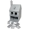 LM3D Edificio 1-1944 Seconda Guerra Mondiale, Scenografia 28mm Normandia, Wargames e Diorami storici