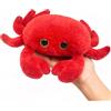 Gisqis Granchio Peluche Morbido 26cm Granchio Giocattolo Kawaii Peluche Animales Marinos Pupazzo Peluches Pupazzi Regalo di Compleanno per Feste a Tema