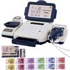 Ferricult Registratore di cassa giocattolo con scanner, registratore di cassa con funzione calcolatrice per bambini con carta di credito, shopping educativo fino a giochi di ruolo, Blu, jour de Pâques