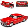 Motormax Chrysler C300 Rosso berlina 1955 1/24 Modello Auto