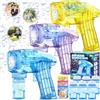 CIANBIFN Pistola Bolle di Sapone 3pcs, Sparabolle di Sapone Pistola per Bambini con 6 Bolle di Sapone Liquido per Estate, Attività All'Aperto, Compleanno, Festa