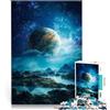 LKSDCBOT Puzzle per adulti 1000 Esopianeta tra le nuvole Fatto di carta，Adatto a persone dai 14 anni in su Gara di velocità a mano Un'opera d'arte。misurare：26x38cm/10.24 x 14.96pollice