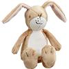 Rainbow Designs Sonaglio a forma di lepre Little Nutbrown, giocattolo sensoriale per neonati, morbido sonaglio in peluche