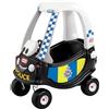 Little Tikes Macchina della Polizia Cozy Coupe, Gioco Cavalcabile con Clacson Che Funziona Davvero, Interruttore di Accensione a Scatto & Tappo del Serbatoio