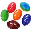 Balacoo 6Pezzi Mini Rugby Footballs Decorazioni per Feste Tema Rugby Gadget per Compleanno Sacchetti Regalo per Eventi Leggeri e Compatti in PU