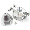 SPARKHOBBY Copertura per elica pieghevole in lega di alluminio argento D28 D33 D38 D43 D48 mm diametro albero 3,0/3,17/4,0/5,0 mm per RC Glider fai da te (1 pezzo D43 5,0 mm)