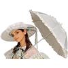 W WIDMANN MILANO Party Fashion WIDMANN 6660B - Ombrello in Stile Belle Epoque, Diametro 72 cm, Bianco