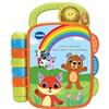 VTECH Baby Libro musicale Scopri gli animali, Libro per bambini per bambini +6 mesi, pagine interattive, impara il clima, l'abbigliamento, animali, colori, versione ESP