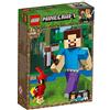 LEGO Minecraft Steve BigFig with Parrot 21148 Building Kit (159 Pieces)