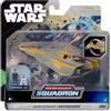 Bizak Star Wars 62610039 Micro Galaxy Squadron Anakin Skywalker's Jedi Starfighter - Veicolo di classe Starfighter 12 cm con figure da 2,5 cm