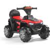 CUPCHID Quad elettrico 6V per bambini con porta USB, moto per bambini con lettore MP3, fari, veicolo per bambini dai 3 ai 5 anni (rosso)