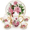 Odoria 1/6 Set Teiera in Miniatura Accessori Casa Bambole, Rosa