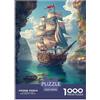 XKASKDFKE Puzzle in Legno Barche a vela Arteistiche Colore Jigsaw Family Game Gioco Educativo E Stimolante Beautiful Paesaggio Veicolo Per Gioco Familiare 1000 Pezzi Regalo Per Amore E Amico 70x50cm/1000pcs