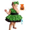 Generic 0-12 Anni Vestiti Carnevale Bambina Set Vestito Costume per età della Pietra Costume da Ciottolina con Osso Fascia per Bimba e Bambino Costumi da Festa di Carnevali Vestiti Carnevale Neonata