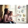 Komar WTD - Decorazione per finestra Frozen Springday Bubbles, dimensioni 30 x 30 cm, 2 fogli - Adesivi per finestra, Disney, cameretta dei bambini, Frozen