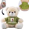 MeterBear Orso di Peluche Personalizzato con Nome Foto Personalizzato, Orsacchiotto Peluche Teddy Bear come Regalo Personalizzati per Donne Uomini a San Valentino, Regali di Natale (20cm)