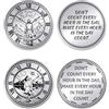 UNICRAFTALE 2 Pezzi 2 Stili Moneta Viaggiatore Temporale Sfida Di Incoraggiamento Token Promemoria Stoico Regalo Motivazionale Medaglione Commemorativo Stoicismo