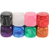 LALADEFIEE 8 Dadi Acrilici Vuoti a 6 Facce da 16 MM Bordi Arrotondati Motivo Perla Colorato Set per Giochi da Tavolo Educativi e Attività Fai da Te per