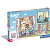 Clementoni 3 Puzzle da 48 Pezzi - Bluey