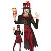 FIESTAS GUIRCA | Costume Voodoo Witch Donna (46-48/M) - Camicia, Giacca, Corsetto, Pantaloni e Cappello - Costumi da Strega per Halloween e Feste a Tema - Ideale per Donne - Nero e Rosso
