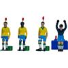 TIPP-KICK WM Classics Brasile Campione del Mondo 1970 - Il Set Giocatori del Brasile con Kicker, Top-Kicker, Star-Kicker e Portiere