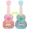 Abaodam Ukulele Giocattolo per Bambini 2 Pezzi in Plastico | Mini Strumento da Apprendimento, per Ragazze e Ragazzi, Idea Regalo Natale e Capodanno