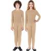 Partilandia Costume o Tuta intera color carne a maniche lunghe per bambini 10-12 anni