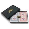 Copag 2023 WSOP World Series of Poker 100% carte da gioco in plastica, dimensioni del ponte, set doppio mazzo rosso/blu (indice regolare)
