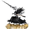Xinchangda Figura di Mugetsu Ichigo Kurosaki di Ichigo Action Anime Black Wing Ulquiorra con base, spada a mano, posizione da combattente, scultura da collezione con base, decorazione, regalo, 28 cm