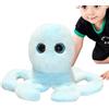 Generico Animali di peluche marini, bambola di peluche,Animali di peluche con balene | Decorazione della stanza in peluche di polipo, bambola di peluche di peluche di peluche, bambola di cartone