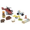 Stokke MuTable Accessori Casa dei Giochi by Hape Toys - Versione 2023 - Include 10 giocattoli colorati in legno - Per bambini dai 3 anni in su