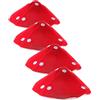 PERSELOSO Cappello Fungo Rosso per Ragazzo Ragazza 4 Pezzi, Accessorio Costume | Tessuto Leggero, Elastico Regolabile, per Foto Ragazzo Ragazza e Compleanni, Stile Originale per Feste e Cosplay