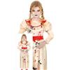 FIESTAS GUIRCA Costume in maschera per ragazze bambola diabolica assassina - bambola vintage horror - costumi di Halloween per ragazze età 10-12 anni