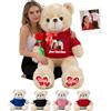 MeterBear Orsacchiotto Gigante Personalizzato 60 cm A 100 cm Con Testo E Foto, Big Teddy Bear Personalizzabile Come Grande Orsacchiotto Regalo Per San Valentino Natale Compleanno
