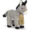 Aurora, 35053, Asino Eco Nation,28cm, Peluche, Grigio