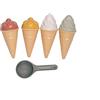 Little Dutch 2012406 - Set di giocattoli per sabbia, 9 pezzi, vintage