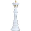 Generico Pezzo Decorativo Per Statua Di Scacchi - Statuette In Resina Del Re Regina, Scultura Artistica Su Tavola | Accento Da Tavolo Da Collezione, Ornamento Di Gioco Strategico, Elegante Esposizione Artigian