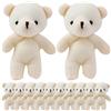 ORFOFE 12 Pezzi Mini Orsetti Peluche Morbidi da Appendere Decorazioni Portachiavi in Morbido Peluche Ornamenti Versatili per Casa e Artigianato DIY