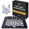 MILLENNIUM The King Competition M831 - scacchiera elettronica con livelli di gioco adattativi. Con livelli adattativi, Chess960 e 81 LED per visualizzare le mosse. Gioco online via modulo ChessLink.