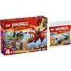 BRICKCOMPLETE Lego Ninjago: 71815 Kais - Duello di drago e 30674 Zanes Drago Power veicoli
