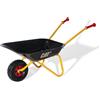 Rolly Toys Carriola per bambini CAT (colore giallo/nero, carriola da giardino, carriola giocattolo in metallo per bambini dai 2,5 anni in su, con capacità di carico fino a 25 kg, strumento di giardinaggio per bambini) 271818