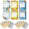 TUKNN Grafici degli Incentivi, Tabellone Ricompensa per Bambini, Bedtime Chart, Bedtime Routine Chart Tabella dei Premi, con 1440 Adesivi a Forma di Stella, 24 Pezzi