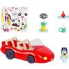 Bluey Veicolo e Figure, Escape Cabrio con Figura Esclusiva da 6,3 cm, 4 Accessori e Foglio di Adesivi