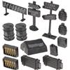 SOIMISS Set Di Giocattoli Militari Da Guerra in Plastica Resistente, Kit Di Modelli Miniatura Per Ragazzo Ragazza, Decorazioni Portatili Per Camere e Scrivanie, Confezione Da 2 Set
