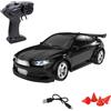 ENGINEMECH Mini RC Drift Car 1:64, modello auto da corsa radiocomandata, 2,4 G, 4 WD, auto da corsa con luce e barriera, ad alta velocità, regalo per adulti