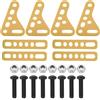 LIYJTK Supporto per staffa ammortizzatore ammortizzatore RC in lega di alluminio per auto telecomandate 1/8 1/10 1/12 1/16 (Tempo atmosferico)