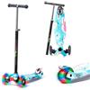 ATAA Scooter 3 Ruote Flash - Bianco-Monopattino Regolabile in Altezza/Ruote Antiforatura di 2 a 9 Anni