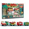 Masyrt Trenino Elettrico Natalizio con Treno di Babbo Natale Alimentato a Batteria per Albero di Natale, Decorazioni per la Casa, Regali per Bambini