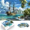 LKSDCBOT Puzzle da 1000 pezzi per adulti Nave pirata nei Caraibi ，per età pari o superiore a 14 anni Ogni pezzo è unico - Gioco divertente e stimolante per tutta la famiglia Regalo - Gioco impegnativo。